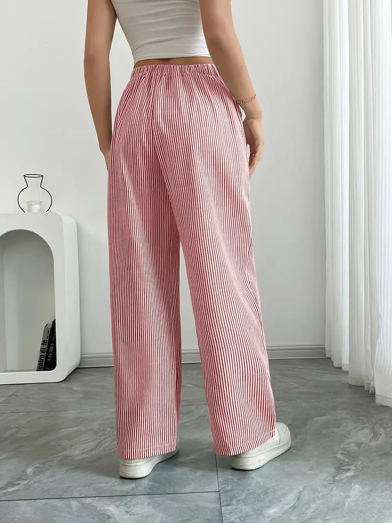 Alina - Pantalón Elegante A Rayas Con Bolsillos