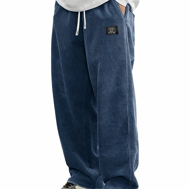 Warren - Pantalones De Corte Ancho Con Cordón Y Bolsillos