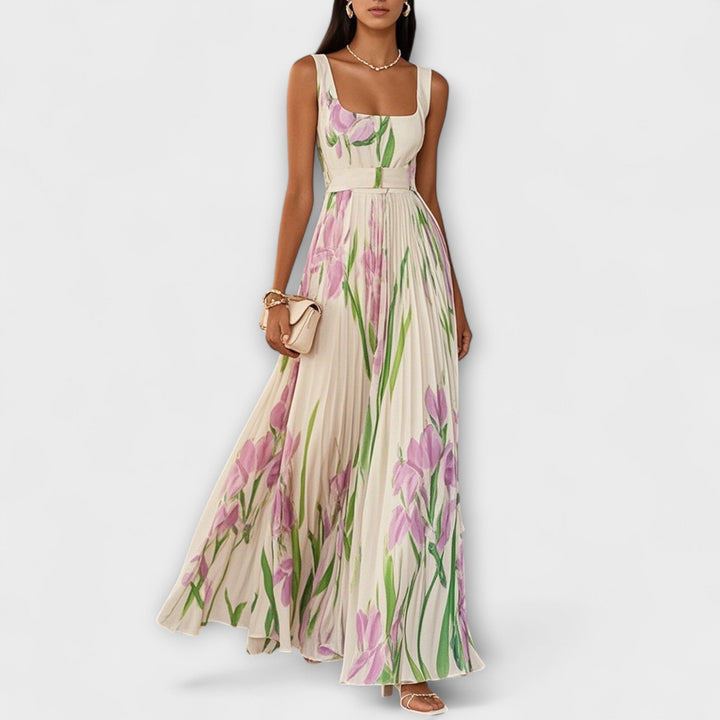 Tressa - Elegante Vestido Sin Mangas Con Estampado Floral
