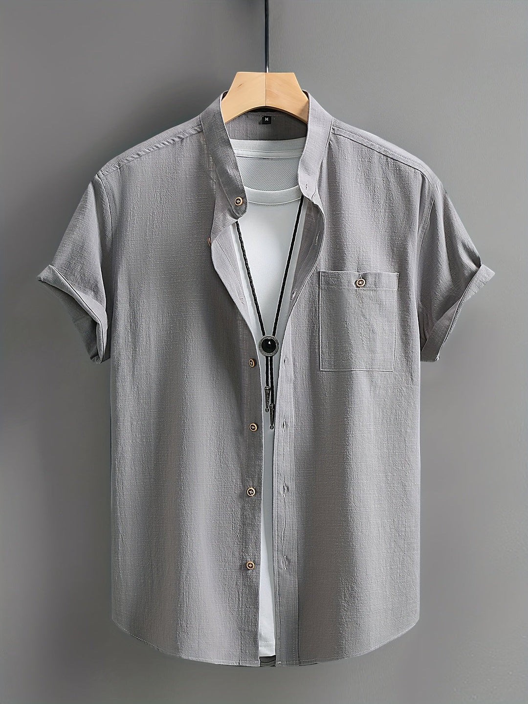 Tejada - Camisa Informal De Algodón Con Bolsillo