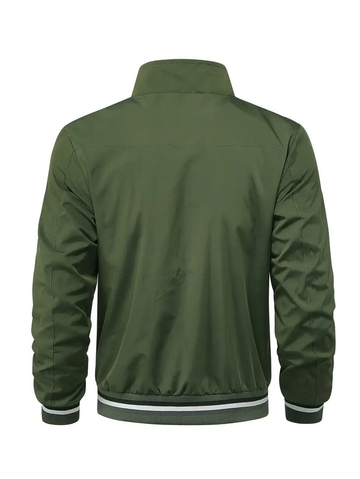Stanton - Chaqueta Informal Con Cuello Alto Y Cremallera