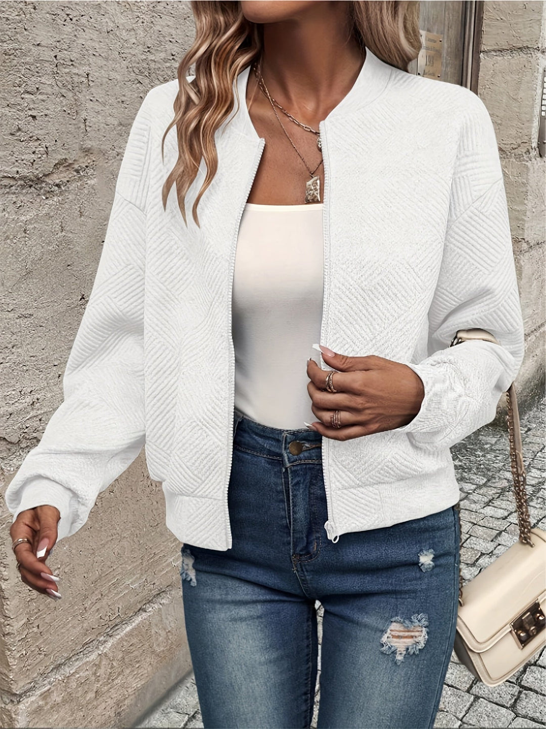 Jemma - Chaqueta De Manga Larga Con Cremallera