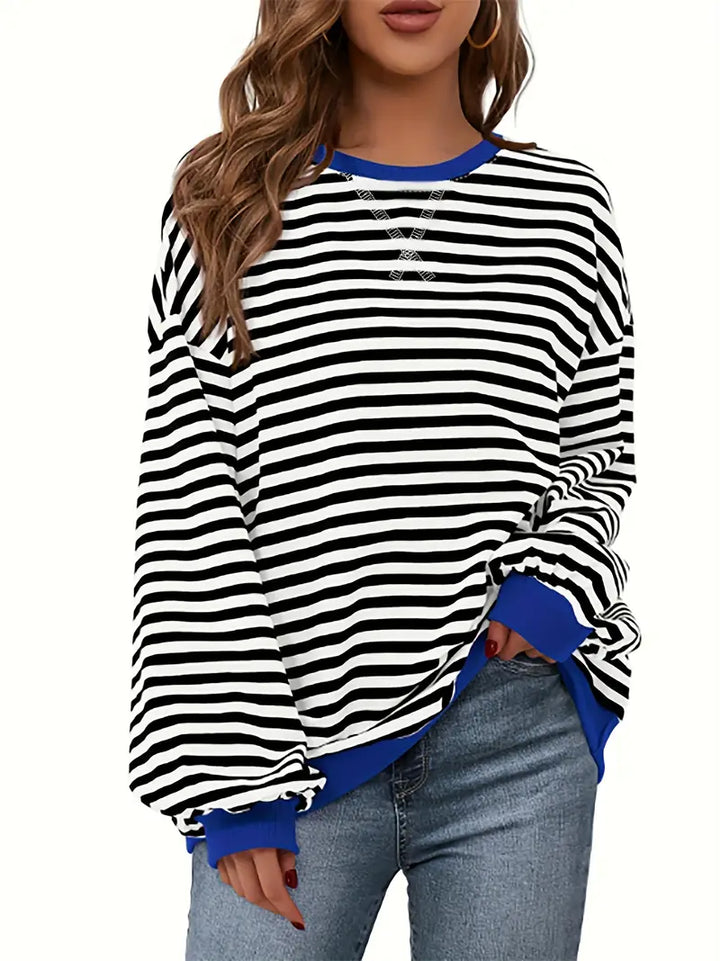 Nirina - Camisa De Manga Larga Con Estampado a Rayas