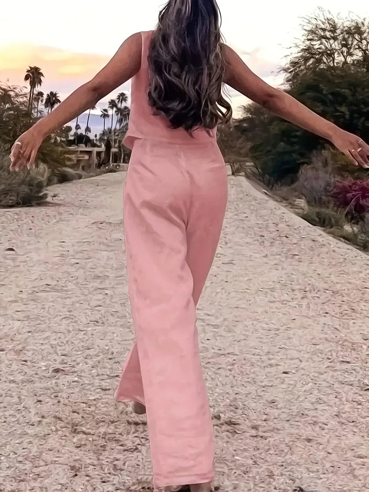 Jorja - Elegante Conjunto De Dos Pezas Sin Mangas