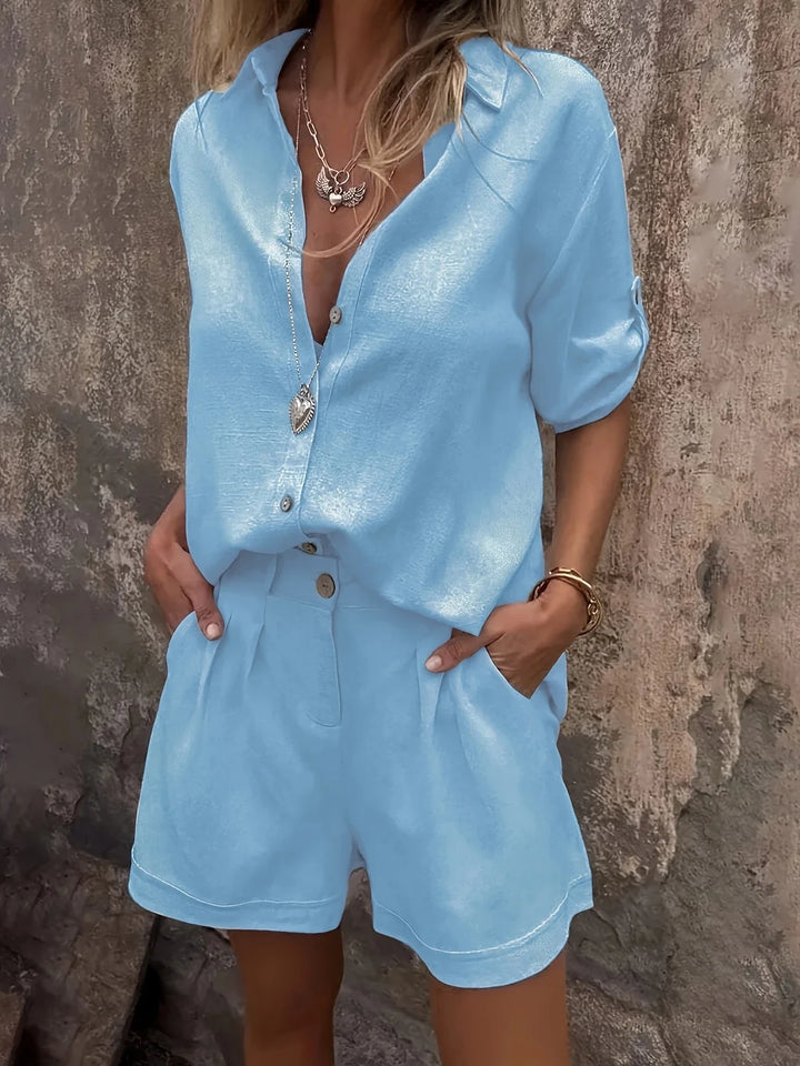 Arampatzi - Elegante Conjunto De Dos Piezas Para Verano