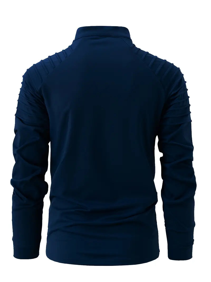 Linwood  - Manga Larga Polo Camisa Con Cremallera