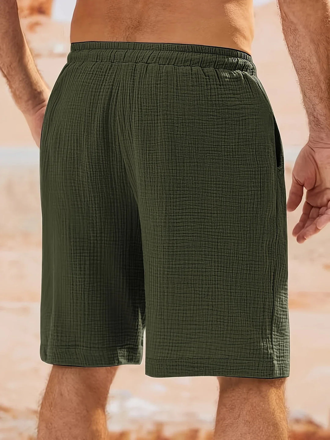 Bancroft - Elegantes Pantalones Cortos Holgados Con Bolsillos