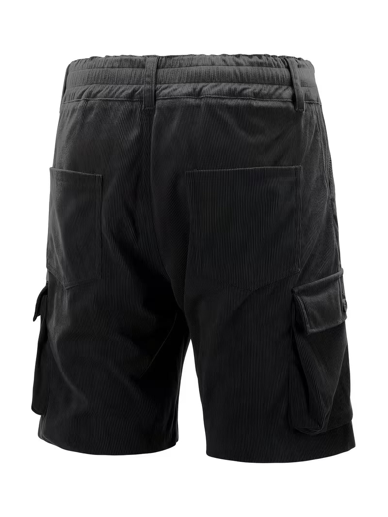 Jorit - Pantalones Cortos Carga De Pana Con Tejido 3D