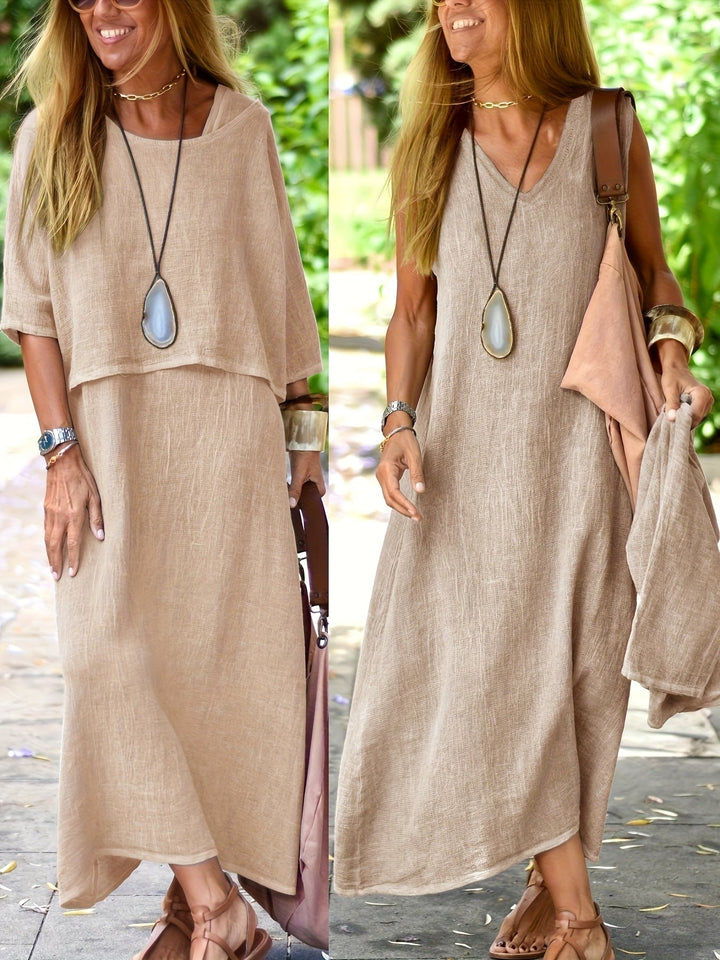 Arline - Vestido De Dos Piezas En Lino