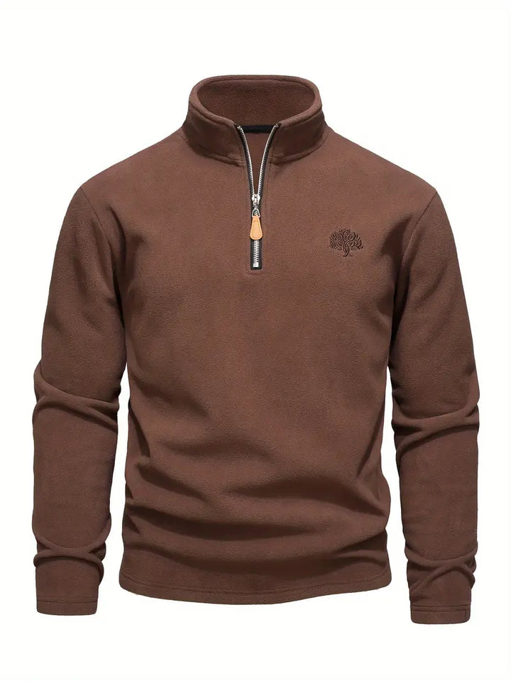 Lamar - Sudadera De Manga Larga Con Media Cremallera