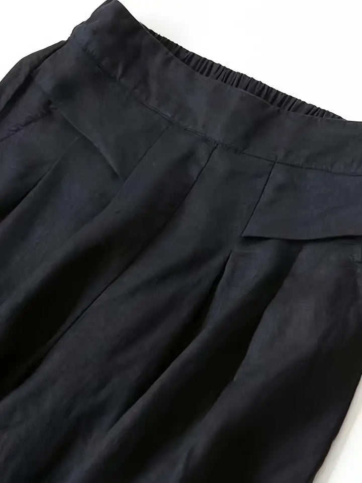 Anina - Pantalón Ancho De Lino