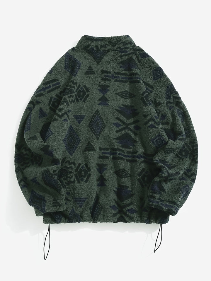 Esra - Chaqueta De Manga Larga Con Estampado Geométrico