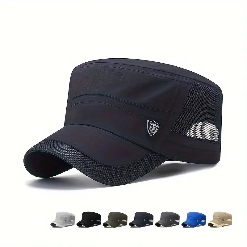 Miron - Gorra Plana De Malla Transpirable y Secado Rápido