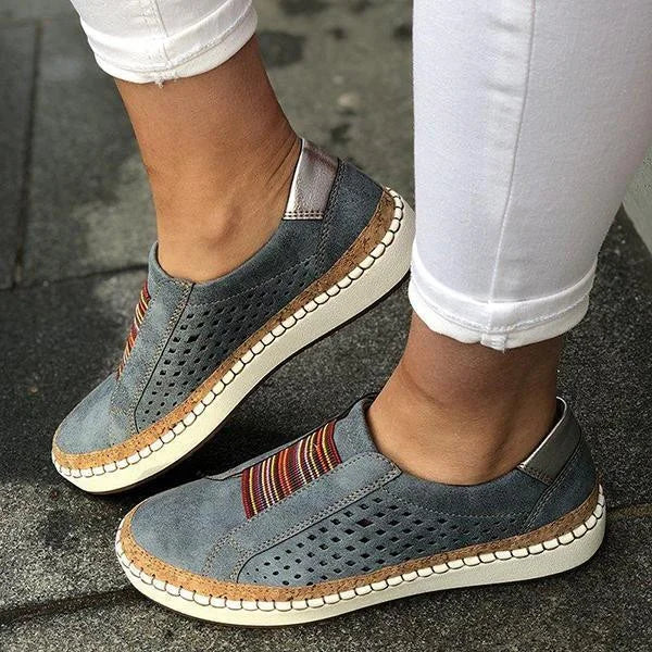 Emelina - Zapatos Ortopédicos de Denim intage