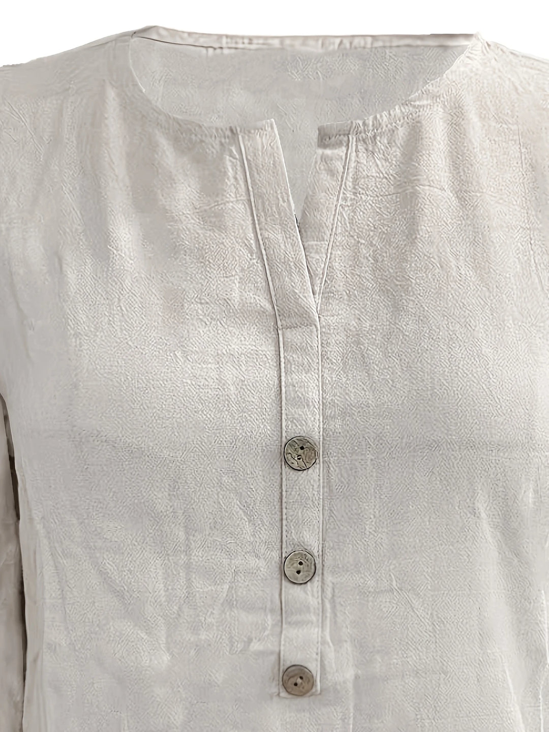 Mykaela - Blusa Informal De Algodón Y Lino