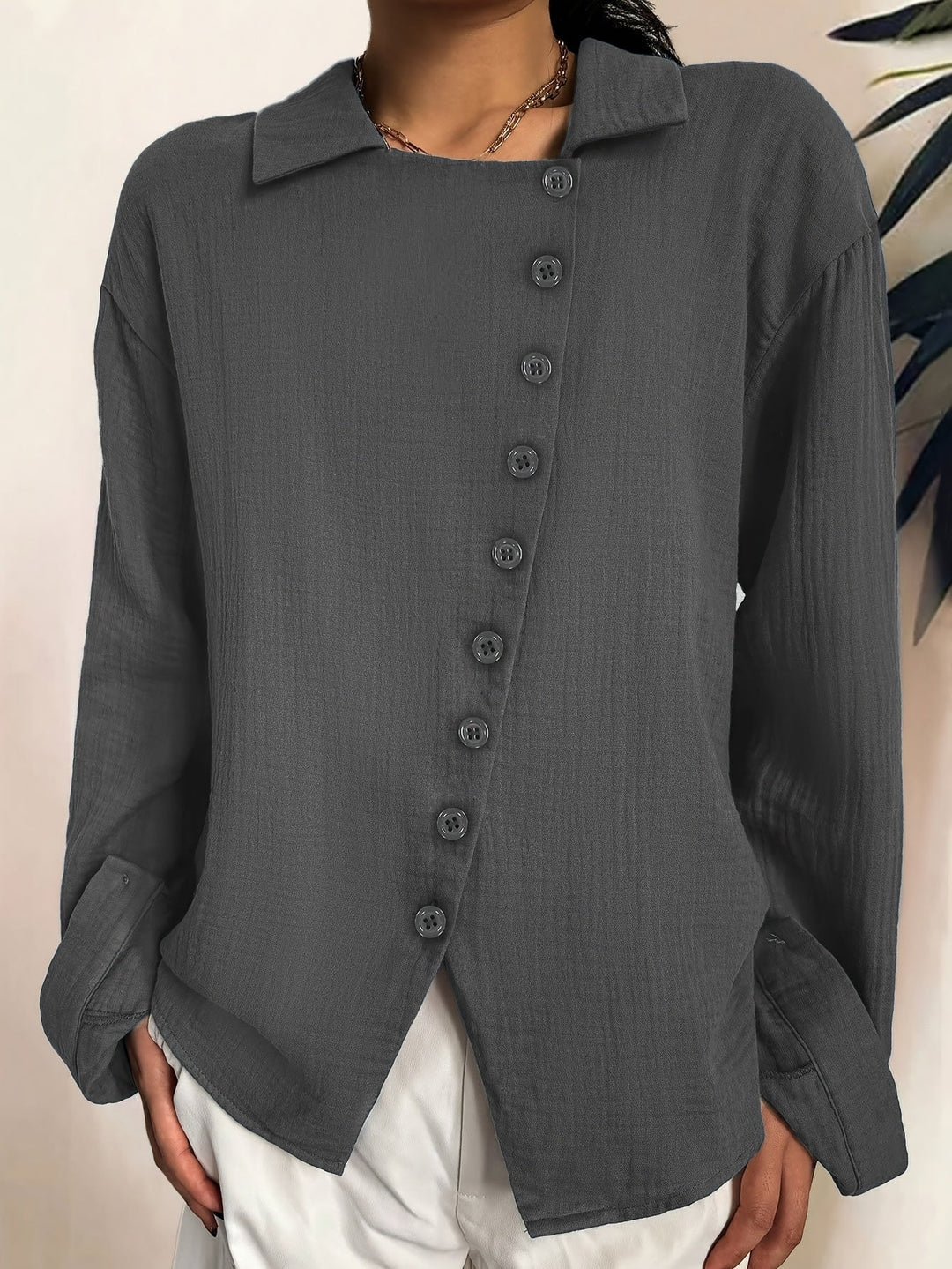 Paige - Camisa De Manga Larga Con Botones