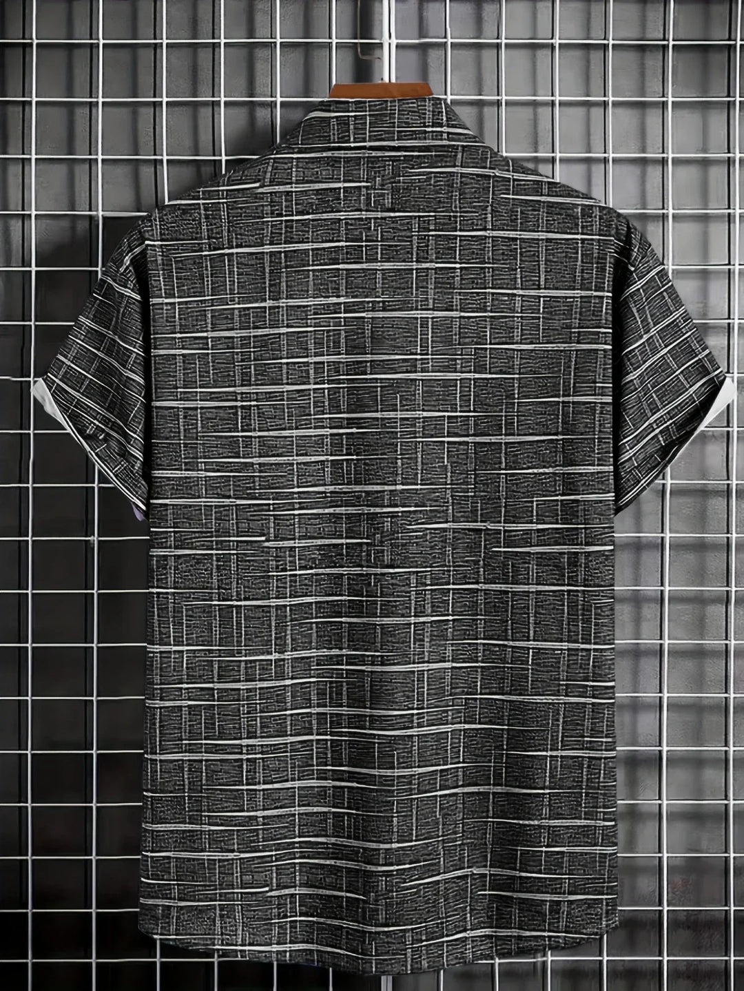 Haroyan - Camisa Elegante Con Estampado De Rayas a Cuadros
