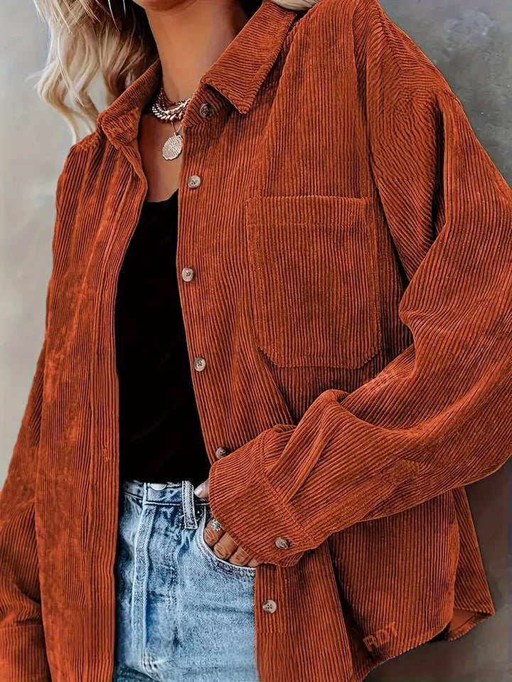 Irmela - Manga Larga Botón Camisa