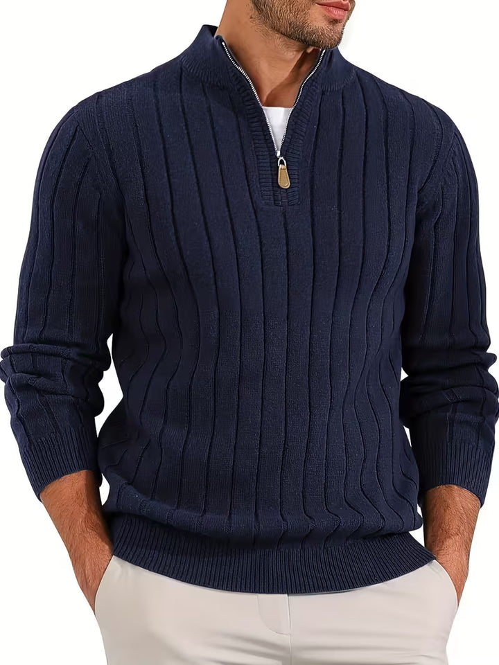 Yedidya - Jersey de Manga Larga Informal de Punto