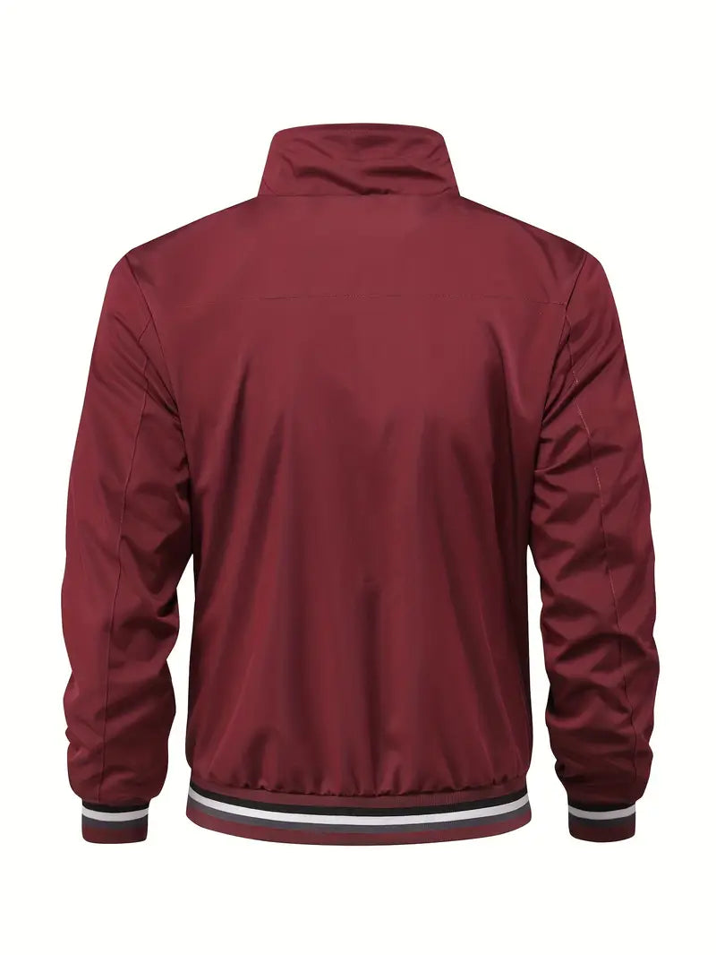 Stanton - Chaqueta Informal Con Cuello Alto Y Cremallera