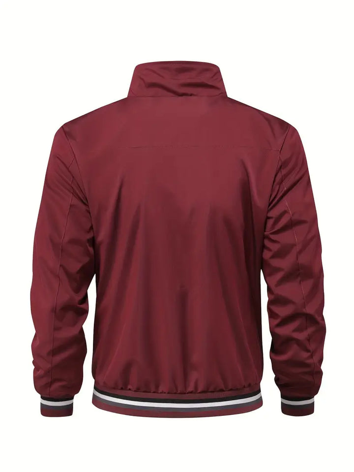 Stanton - Chaqueta Informal Con Cuello Alto Y Cremallera