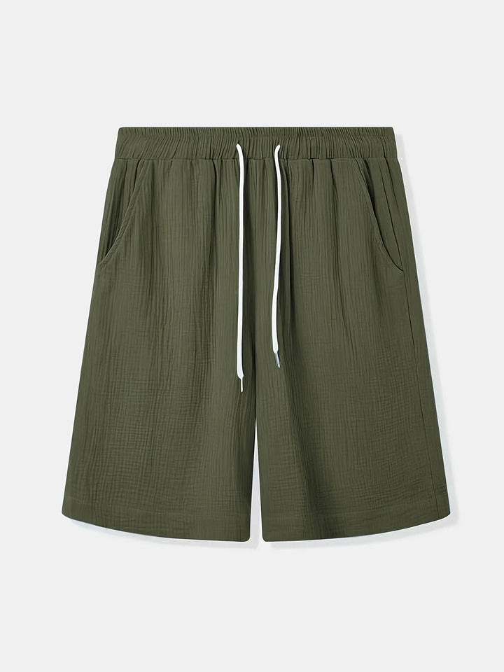 Bancroft - Elegantes Pantalones Cortos Holgados Con Bolsillos