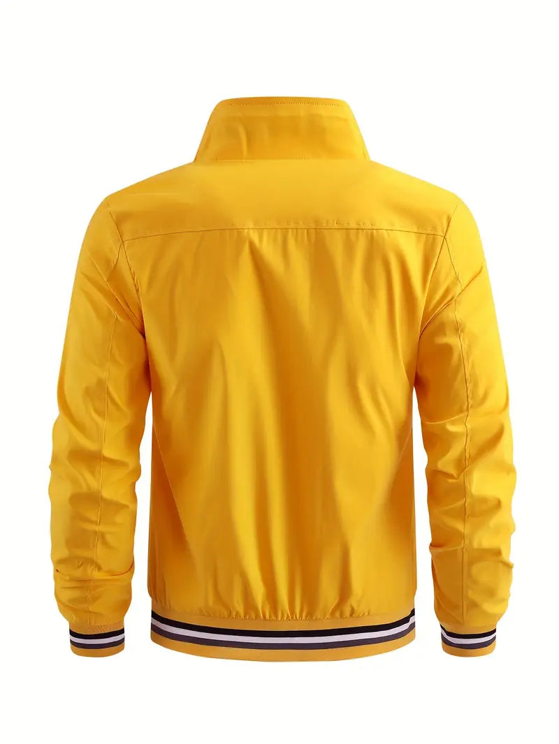 Stanton - Chaqueta Informal Con Cuello Alto Y Cremallera