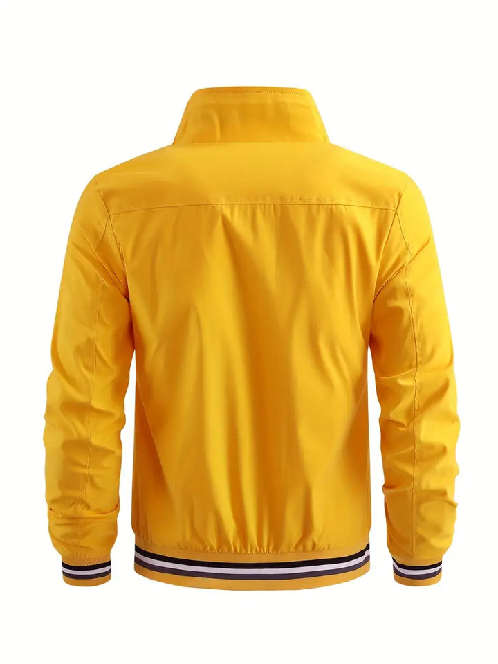Stanton - Chaqueta Informal Con Cuello Alto Y Cremallera