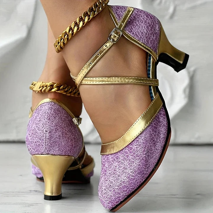 Taleia - Sandalias Elegantes Con Tacón Grueso