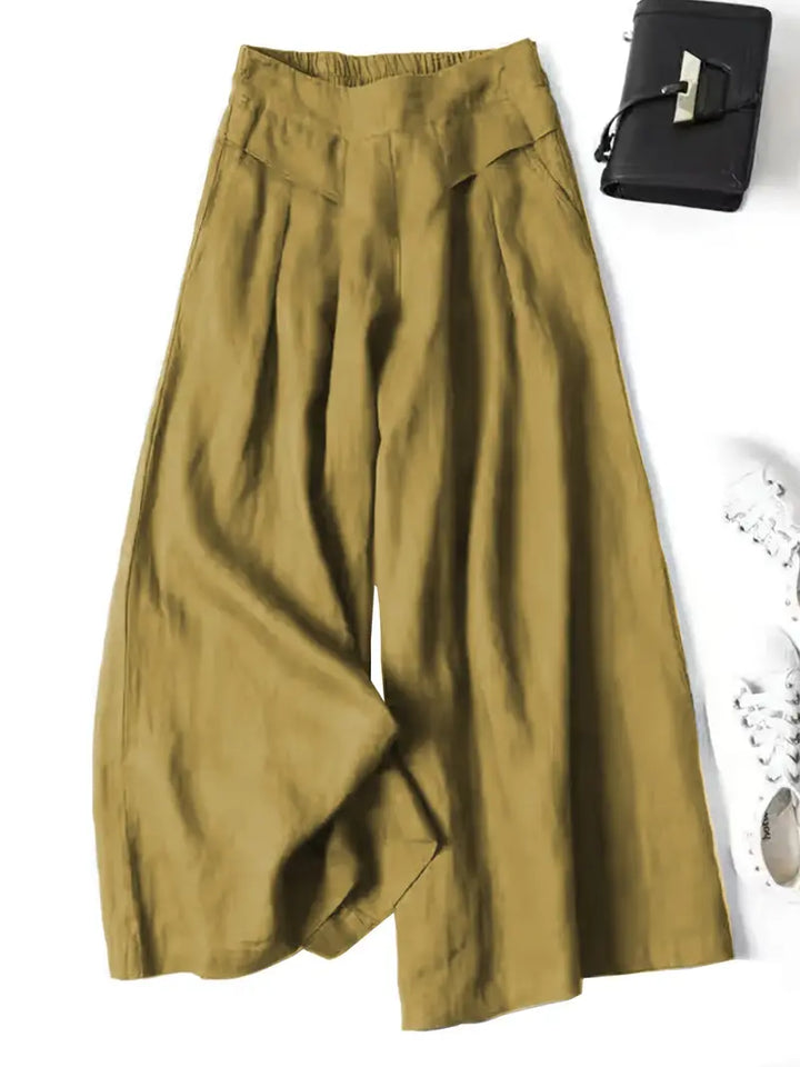 Anina - Pantalón Ancho De Lino
