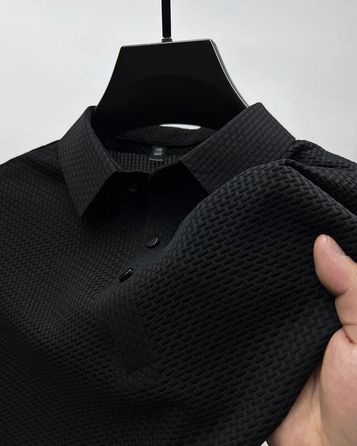 Prestigio - Polo Elástico de Manga Corta Camisa