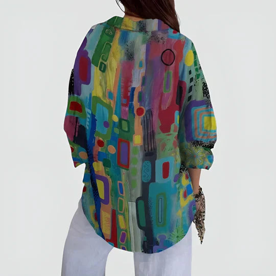 Aoife - Blusa Con Diseño Colorido