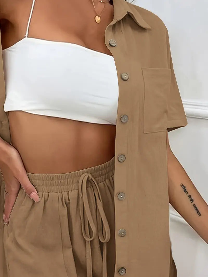 Fani - Elegante Conjunto De Verano De Dos Piezas