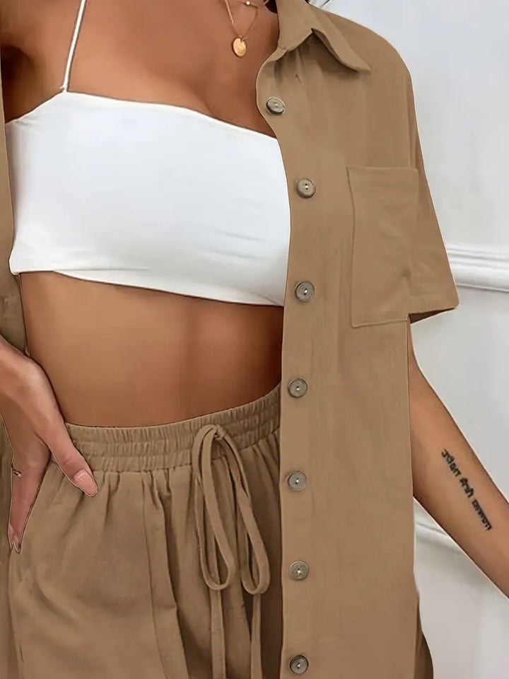 Fani - Elegante Conjunto De Verano De Dos Piezas