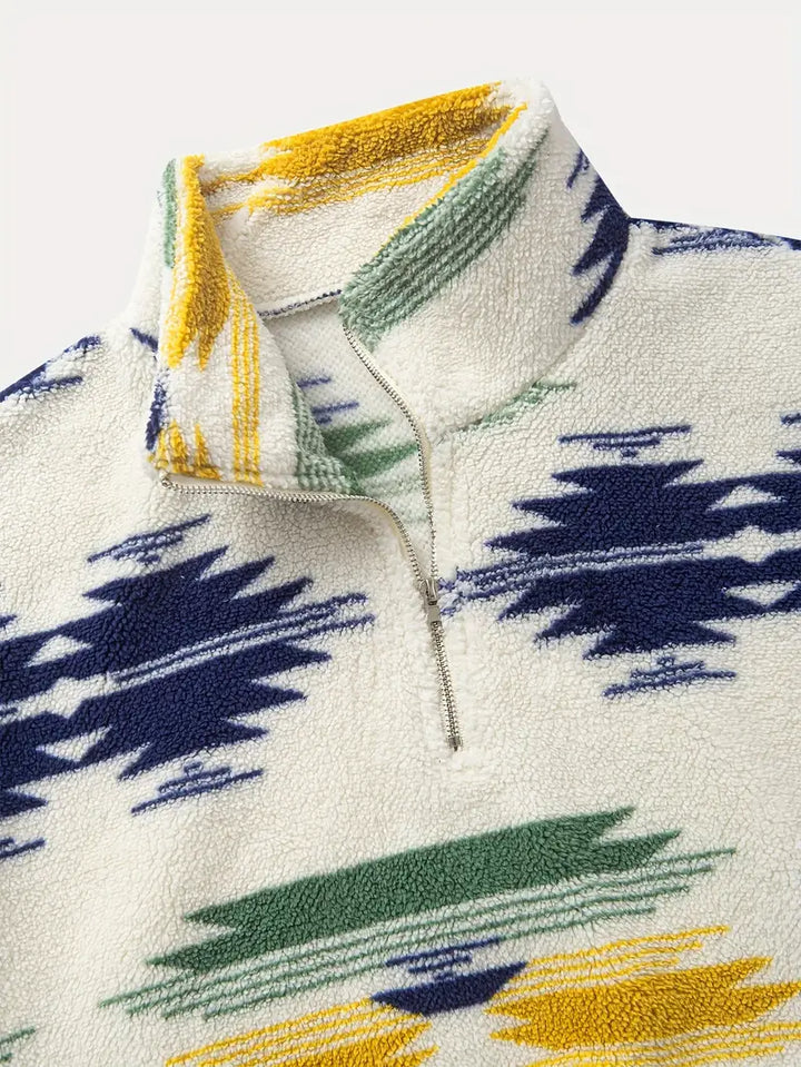 Clinton - Sudadera Con Media Cremallera y Cuello Alto