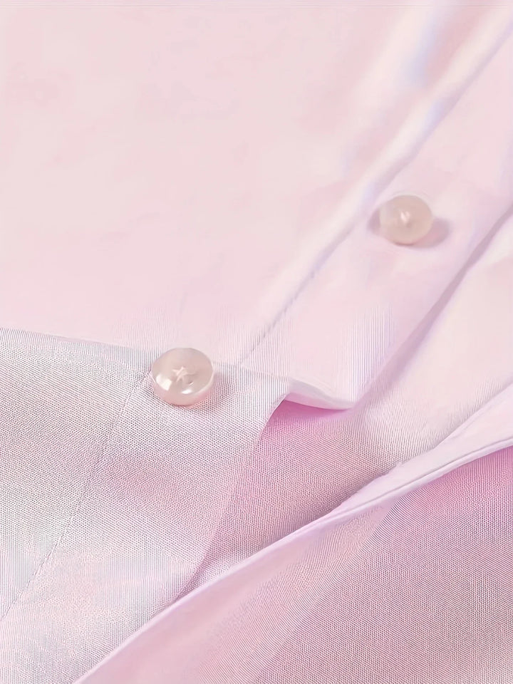 Byron - Elegante Camisa De Manga Larga Con Btones