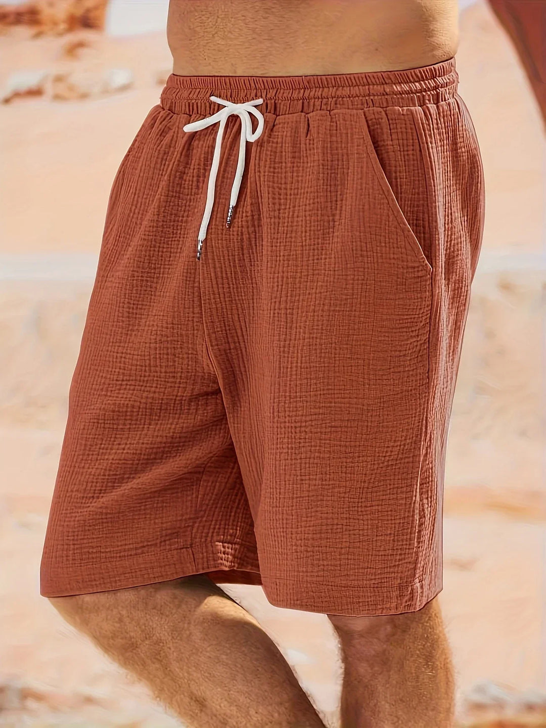 Bancroft - Elegantes Pantalones Cortos Holgados Con Bolsillos