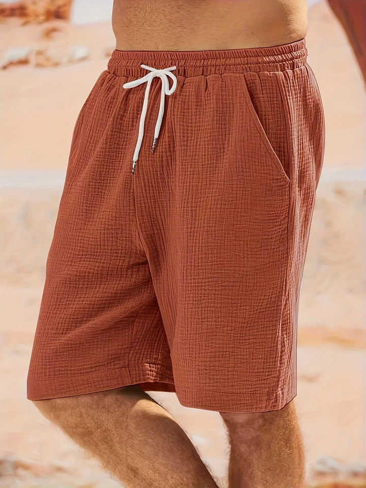 Bancroft - Elegantes Pantalones Cortos Holgados Con Bolsillos