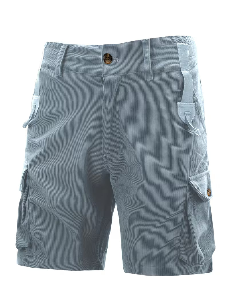 Jorit - Pantalones Cortos Carga De Pana Con Tejido 3D