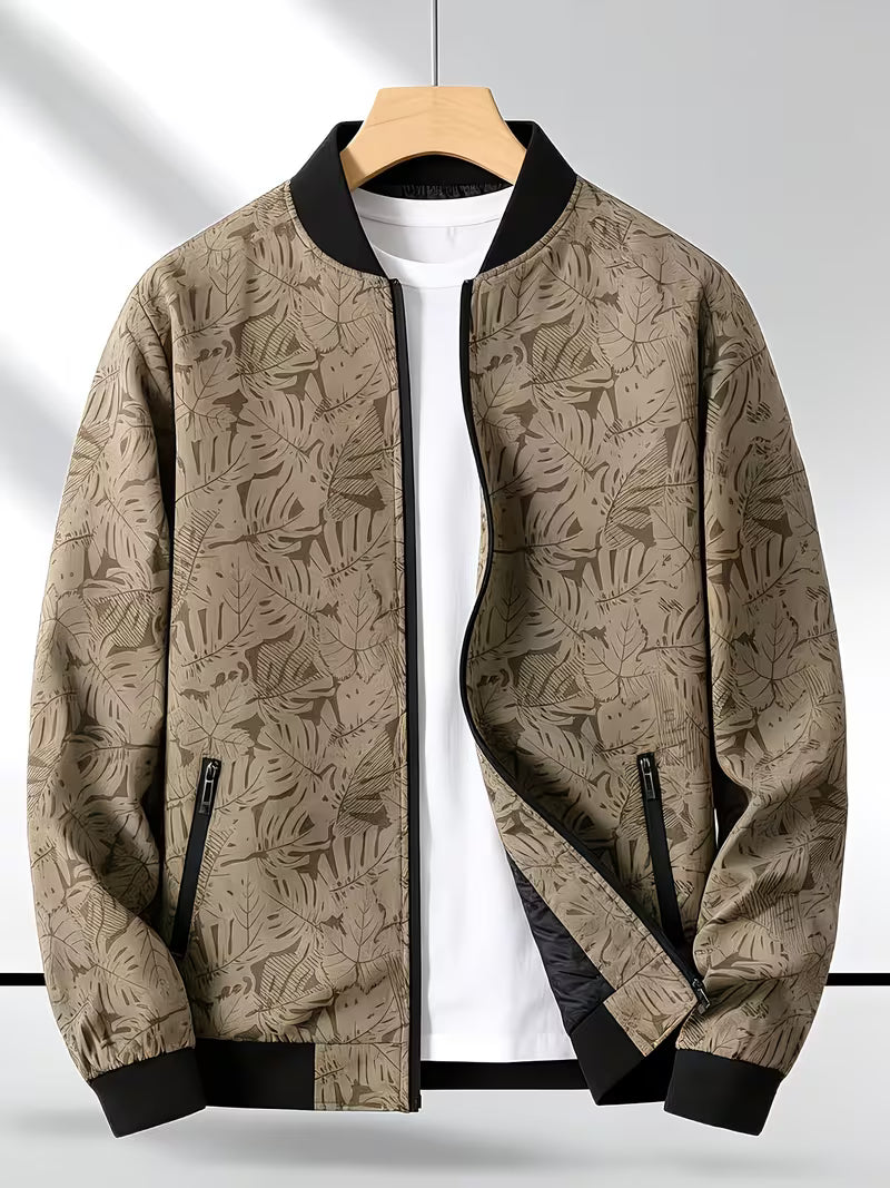 Dagan - Chaqueta Deportiva Informal de Manga Larga Con Cremallera