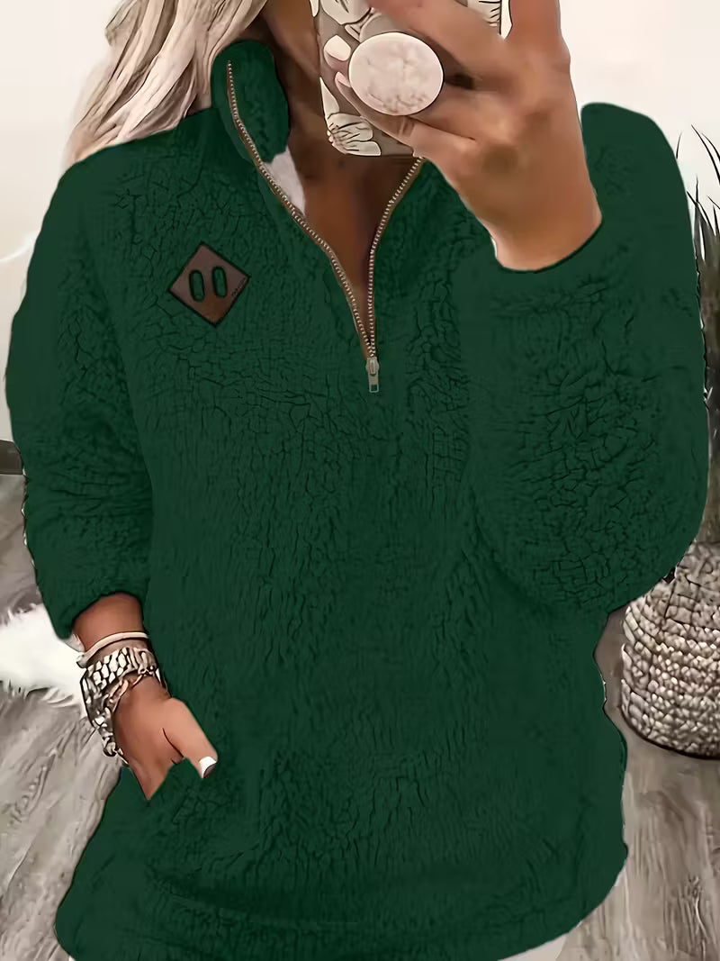 Humera - Elegante Chaqueta Con Cremallera y Manga Larga