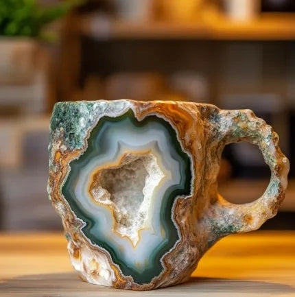 CrystalMug - Tazas De Café De Cristal Mineral