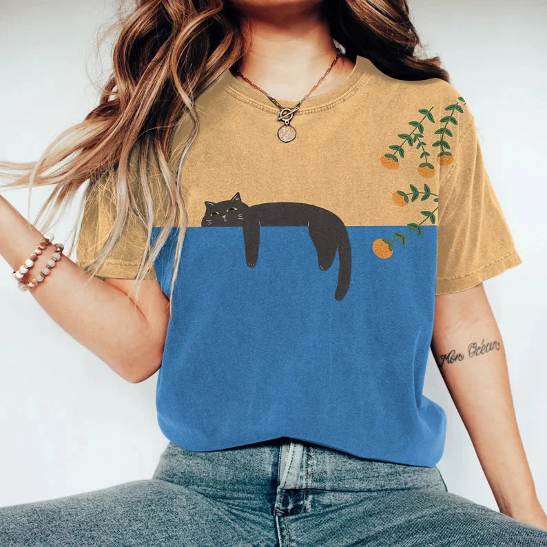 Nitsa - Camiseta Elegante De Primavera Con Estampado