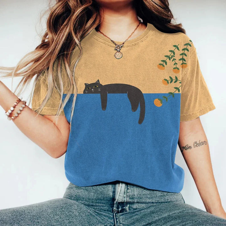 Nitsa - Camiseta Elegante De Primavera Con Estampado