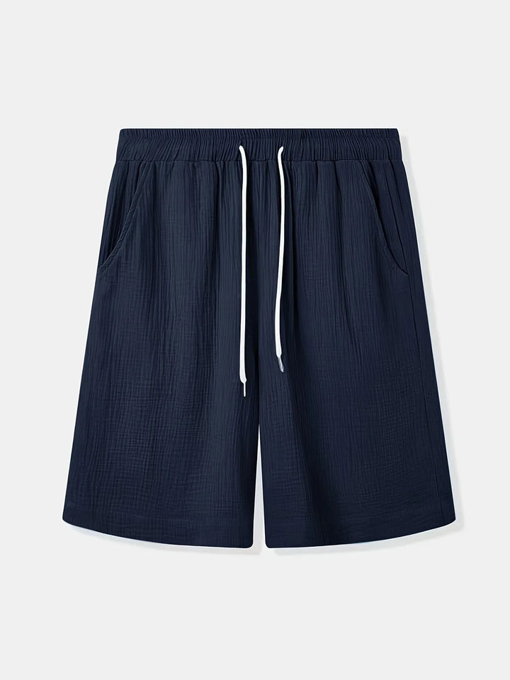 Bancroft - Elegantes Pantalones Cortos Holgados Con Bolsillos