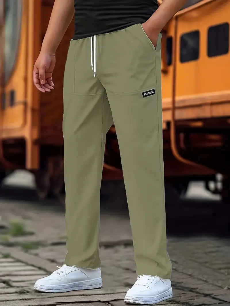 Travys - Pantalones Deportivos Informales Con Bolsillos