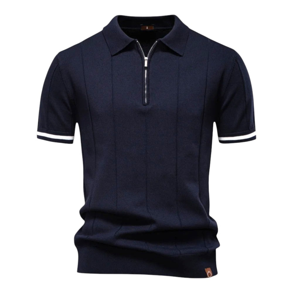 Johncena - Polo Deportivo Informal Con Cremallera