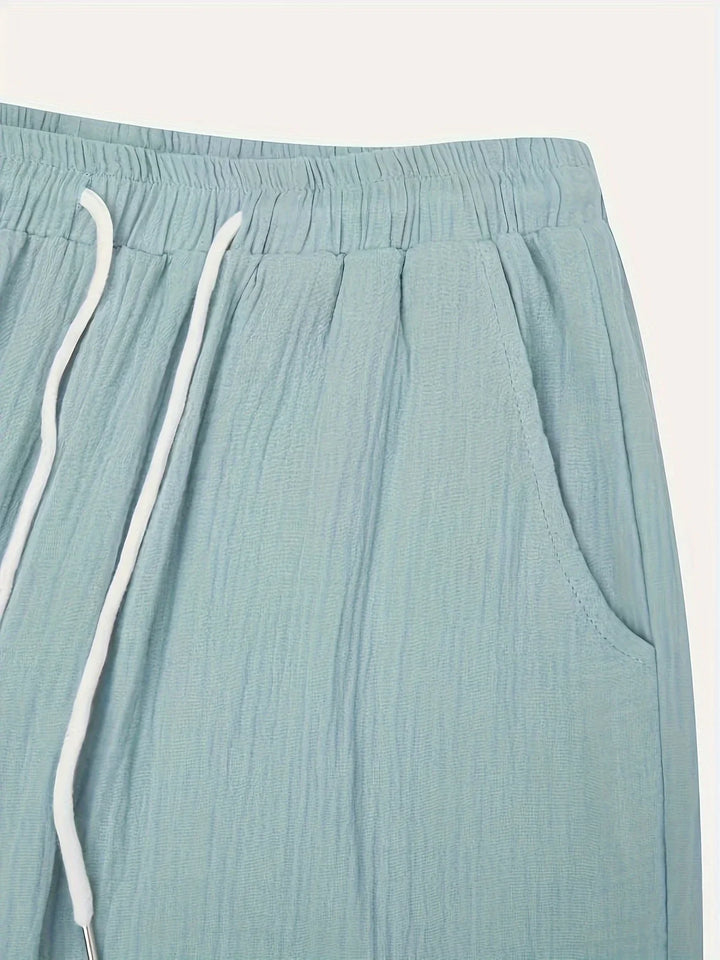 Bancroft - Elegantes Pantalones Cortos Holgados Con Bolsillos
