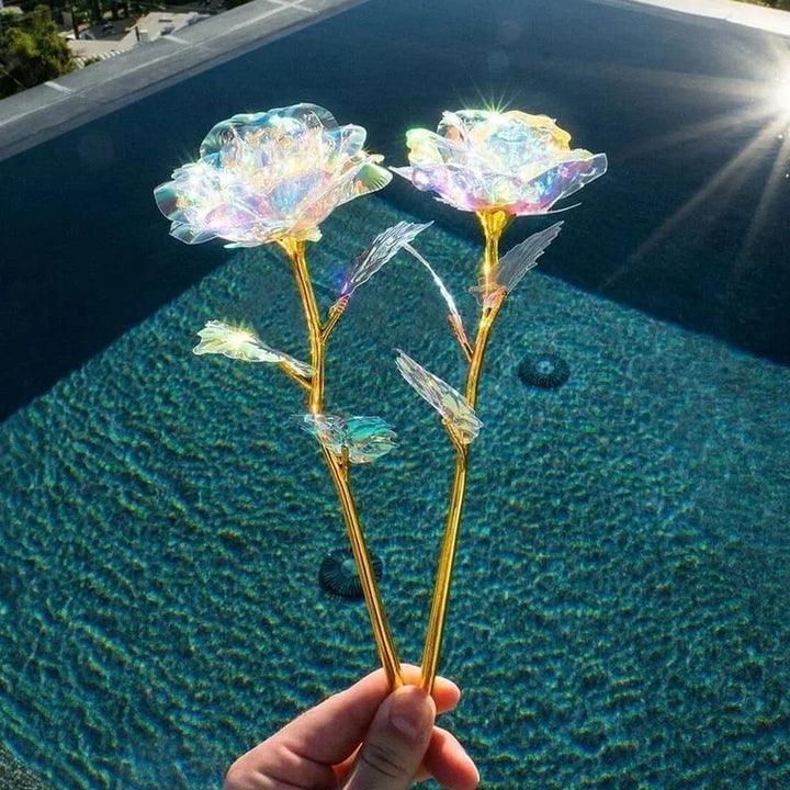 GlowPetal - Rosa De Cristal Colorida
