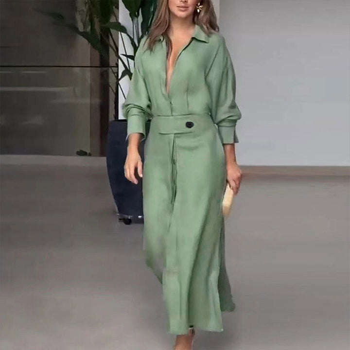 Binalee - Vestido Midi de Manga Larga
